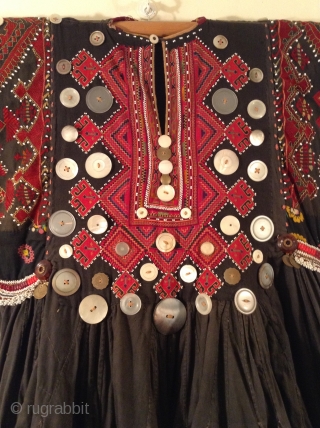 Nuristan wedding dress. Perfect condition.  Beautiful embroidery on front and back.  Possibly mid 20th century.                