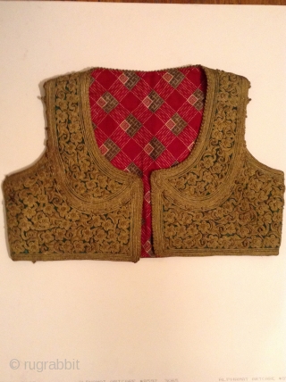 This vest is probably from one of the countries which was part of the Ottoman Empire before the First World War such as Turkey, Greece, Albania, etc.  It is in perfect  ...