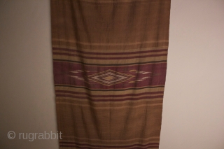 This is a Syrian textile that is 11 ft. long and 32 inches wide.  It is  very finely woven silk and in good condition although there are some very tiny  ...