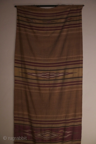 This is a Syrian textile that is 11 ft. long and 32 inches wide.  It is  very finely woven silk and in good condition although there are some very tiny  ...