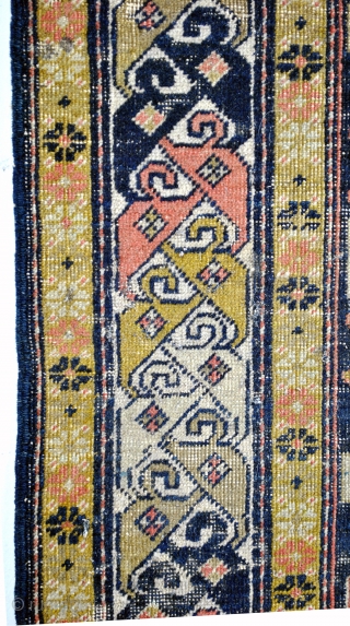 Jek Kuba Area, Caucasus. Late 19th. century. 90 x 142 Cm. 3 feet x 4.7 feet. 
Low pile, thin. 
             