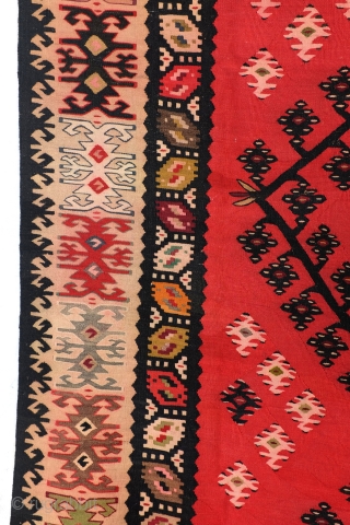 Balkan kilim, 'Sarkoy' Bulgaria, 280 x 148 Cm. 
9.3 ft. x 5 ft. 19th century. No holes. 

Sarkoy is a name invented by traders to depict Balkan Kilims made under Ottoman rule  ...