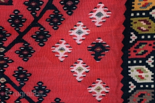 Balkan kilim, 'Sarkoy' Bulgaria, 280 x 148 Cm. 
9.3 ft. x 5 ft. 19th century. No holes. 

Sarkoy is a name invented by traders to depict Balkan Kilims made under Ottoman rule  ...