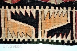 Dowry kilim, Hotamis, Konya region. Antique. 
Both families from bride and groom made their part. 
260 x 173 Cm              