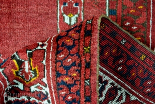 Double prayer rug, Ersari Beshir, Middle Amu Darya Area. 
Early 20th century. Rare. 
In great condition. 
220 x 118 Cm.             