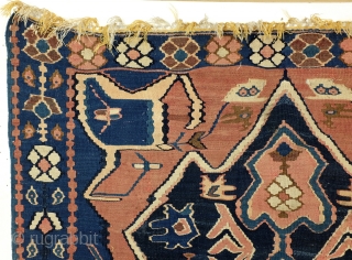 Kilim Bidjar, 170 x 110 Cm. 
Koerdish, Senneh/Bidjar. 
See Moussault, page 32. 
                    