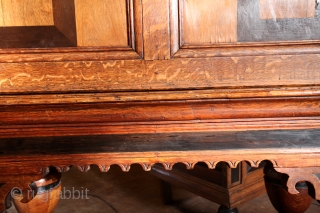 ( Kunst Kabinet - Art Kabinet) my mistake, it is a much more rare writing desk  - late 17th century, Dutch.
Oak and ebony. Used to store small art collections. 
high 156  ...