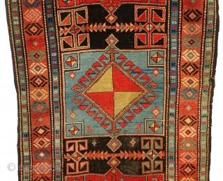 Antique, West Anatolia, 110 x 300 Cm. - 3.6 ft.x 10 ft. 
Wool on wool. Brilliant and natural colors. 

Afshari and other nomads migrated in the 18th century and later to this  ...