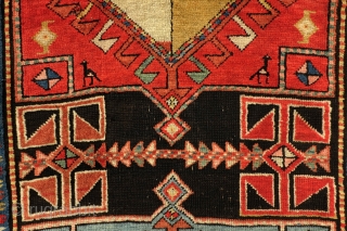 Antique, West Anatolia, 110 x 300 Cm. - 3.6 ft.x 10 ft. 
Wool on wool. Brilliant and natural colors. 

Afshari and other nomads migrated in the 18th century and later to this  ...