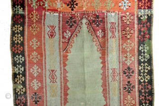 Sivas, Anatolian prayer rug. 
Kilim, 1910's. 
In good condition. 
120 x 170 Cm. 
                   