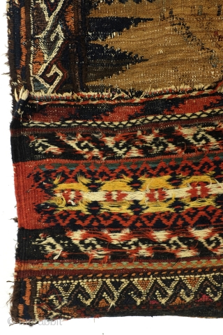 Baluch Sofreh, kilim with embroidery, 1950- 1960, 70 x 118 Cm. 

                     