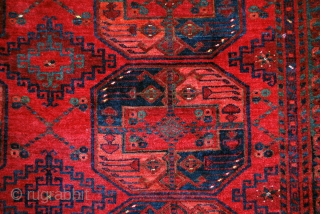 Bouchara, Bokhara, Bochara, Antique Ersari Turken Carpet. 
255 x 365 cm. 
Twentieth Century 

Bouchara is the name of the town where carpet weavers sell their work 
since centuries. Bokhara, Bouchara means Lucky  ...