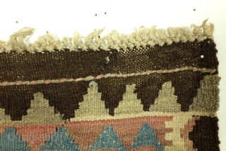 two kilims, one family, I 145 x 125 Cm. and II 143x 100 Cm. 
So close they could be of the same maker. 
Antique, about 1920 - 1930. 
They want to stay  ...