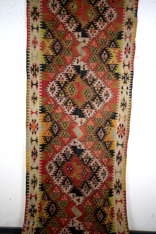 Anatolian kilim, 355 x 108 Cms.                           