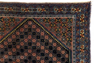 Afshar, dazzling color pallette, 132 x 165 Cm. 4.4 feet x 5.5 feet. 
200.000 knots per sq metre. 
Full even 'meaty'pile, good condition, clean, no holes, thin spots or tears. 
Mid 20th  ...