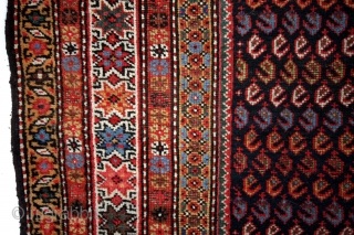 Talish, late 19th century, 115 x 290 Cm. 
Great colors. 
Headings intact, sides newly festonned. 
                 