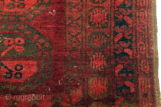 Ersari Bouchara, antique, beautifully aged, 1890 - 1910. 
Strong totem on the wall. Natural dye. Size 180 x 106 Cm. 6 feet x 3 feet 5 inch.      