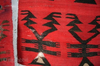 antique Bulgarian fragments of a complete kilim.
Called Sarkoy althaugh  it's not Anatolian but 100% Balkanski. 
Natural colors. 
Bought one from a dealer and later he proved to have the rest..
Each is  ...