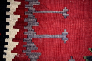 Kilim, 360 x 200 Cm. Karabach, dated 1912. 
Armenian caracters. see detail photo - it says something like 5 Februari than 1912 and after the date two caracters, and a hole behind  ...