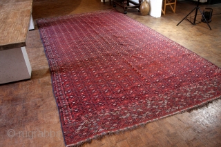 Yomouth Soumack, kilim, late 19th., early 20th  century.
Natural colors. 
420 x 225 Cm's. 14 feet x 7 ft. 6".             