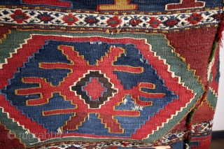 Mafrash, antique, kilim, both matching pillow ans Mafrash. 
110 x 55 Cms. High 50 Cm. 
You need to make the wooden box.  
Nice Jajim back on the pillow. 
   