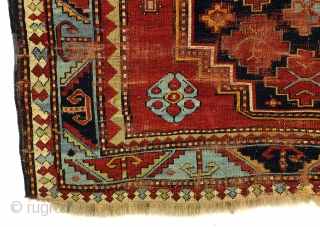 Kazak, Lori Pampak, Armenian, 1880's, beautifully aged and worn, 223 x 167 Cm. 
Time adds a fine details. 
              