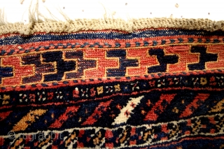 great Afshar. 
Double boteh's - typical Afshar. 
luxuriant pile, soft thight and fine knotted wool. 
Beatiful  natural colors. 
175 x 155 Cm. 5.8 feet x 5 feet. 
Original sides and headings  ...