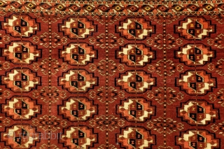 Antique Tekke, 75 x 116 Cm. 30" x 46", natural colors. 
Sold and shipped to Uzbekistan.                 
