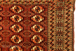 Antique Tekke, 75 x 116 Cm. 30" x 46", natural colors. 
Sold and shipped to Uzbekistan.                 