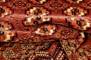 Antique Tekke, 75 x 116 Cm. 30" x 46", natural colors. 
Sold and shipped to Uzbekistan.                 