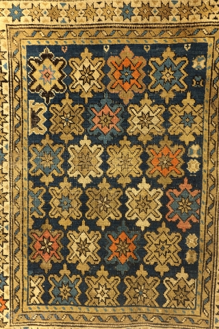 Antique Chi-Chi, North Shirvan, beautifully worn, 87 x 75 Cm. 35"x 30". 
                    