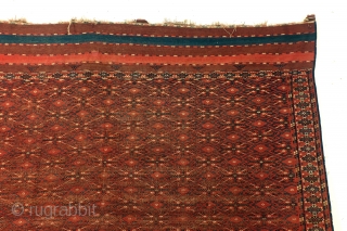 Large Antique Soumack, Ersari Beshir, 420 x 220 Cm. 14 feet x 7.3 feet. 
Some damages, see pix. natural colors. 80 years old. 
         