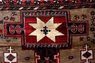 Kazak, Kuba area, Azerbeidzjan, thick like a Bidjar. 
Camel wool, natural colors. 
101 x 216 Cm's. 
80 years old.              
