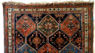 great stepped tiles Afshar. 
Luxery high pile wool, natural colors. 
195 x 155 Cm. 
good condition. great colors. 
ask for more pix. 
          