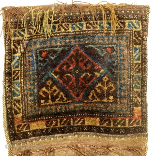 Complete bag, Shantah, Afghan Baluch nomad In perfect condition. Early to Middle 20th century, some synthetic colors. 
110 x 50 Cm. 44 inch x 20 inch. 

Makes a great pillow. Filled with  ...