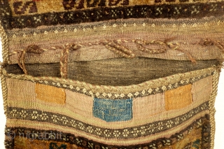 Complete bag, Shantah, Afghan Baluch nomad In perfect condition. Early to Middle 20th century, some synthetic colors. 
110 x 50 Cm. 44 inch x 20 inch. 

Makes a great pillow. Filled with  ...