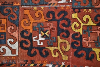 Large Uzbekistan tribal Suzani-Kilim, Kilim with embroidery. 
In good condition. 
Size: 365 x 155 Cm. 12 feet x 5 feet. 
            