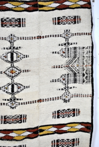 Fulani - Hausa blanket, wool, flatweave, 230 x 130 Cm. 
Burkina Faso or Mali. Largest nomad people in the world. 


            