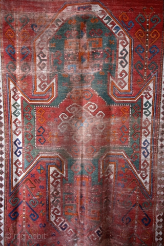 1880 Shild Kazak. 232 x 160 Cms. 
Fading away in time.                      