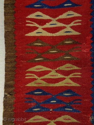 Sarkoy kilim.
Balkan, probably Bulgaria. 
200 x 100 Cm. 
1870 - 1885 
                     