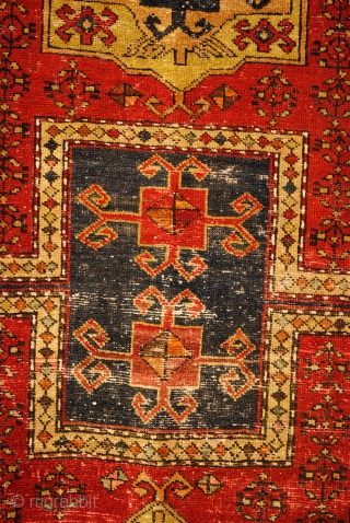 Old/antique Prayer rug. Ca. 1920-1930
Outstanding and remarkable design of a double prayer rug. 
210 x 105 Cm. 7 ft. x 3.4 ft.

Fachralo, Caucasus, Armenian. 

        