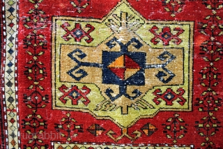 Old/antique Prayer rug. Ca. 1920-1930
Outstanding and remarkable design of a double prayer rug. 
210 x 105 Cm. 7 ft. x 3.4 ft.

Fachralo, Caucasus, Armenian. 

        
