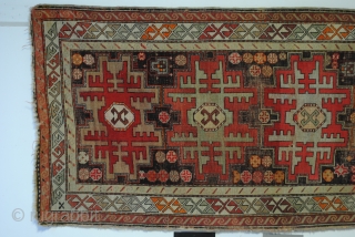 Antique Kazak, Leshki Star, Shirvan area. 
Dated 1332=1914. 
218 x 105 Cm. 7.2 ft. x 3.5 ft.                