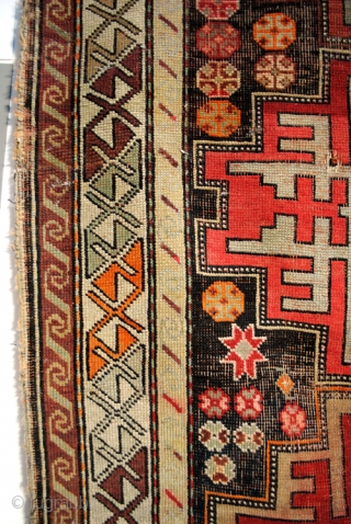 Antique Kazak, Leshki Star, Shirvan area. 
Dated 1332=1914. 
218 x 105 Cm. 7.2 ft. x 3.5 ft.                