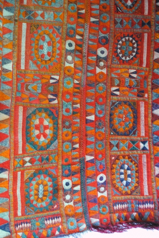 Stunning rug made by Iraki marsh Arabs. 1950. 
250 x 135 Cm.   8.3 feet x 4.5 feet. 
Ma'dan nomads. 
From the lost Paradise. 
Marsh Nomads between Euphrates and the Tigris,  ...