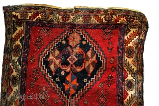 Antique Armenian Kazak, Karabach area. 
Dated 1331= 1913. see photo. 

Old, worn and shabby chique. "AS IS". 
Old repairs all over. 
This is an icon, should be a pictoral object on a  ...