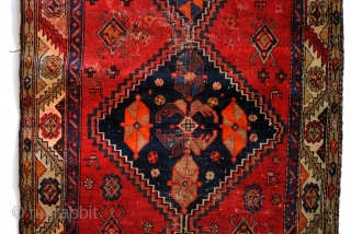 Antique Armenian Kazak, Karabach area. 
Dated 1331= 1913. see photo. 

Old, worn and shabby chique. "AS IS". 
Old repairs all over. 
This is an icon, should be a pictoral object on a  ...