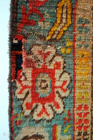 Anatolian Prayer Rug. 1920-1930. 
Konya. 160 x 112 Cm. 
Wool on cotton. 

Old restauration on the border, see the last photo. 

           