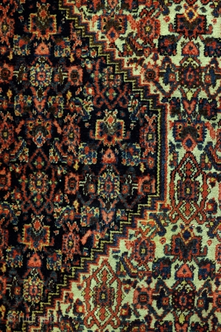 Senneh, Bidjar. 
Wool on cotton. 
198 x 132 Cm 
Fine rug. 

Senneh was the name of a little town now called Sanandaj. 
Because of the good name for carpets these rugs are  ...