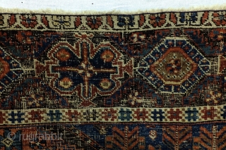 Afshar nomads, 20th. century  rug. 
184 160 Cm.  6.1 ft. x 5.3 ft. 
Worn, shabby chique, AS IS, 120 years old, no need to repair, great as an object of  ...